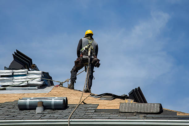 Professional Roofing technician working in Elmont, NY
